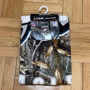 Realtree Camouflage Beach Towel with NFL Design